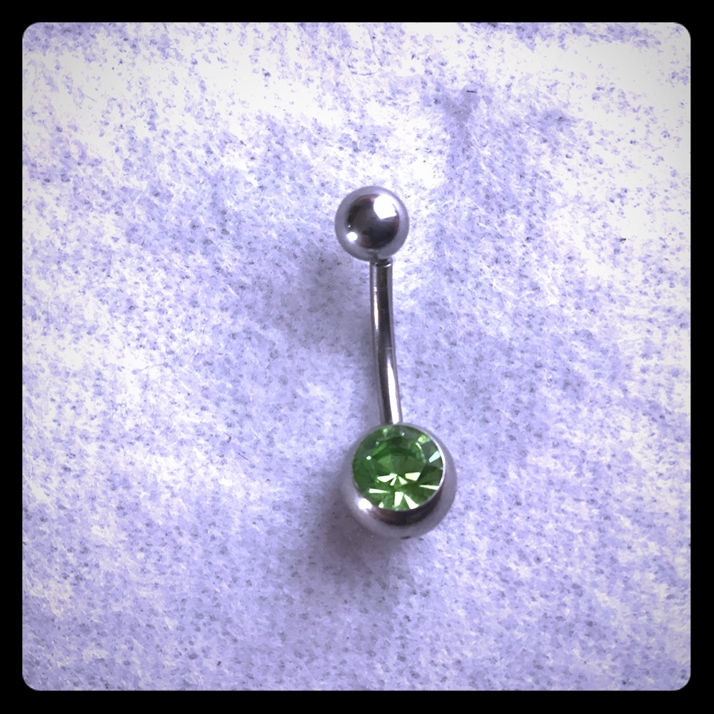 Peridot Belly ring